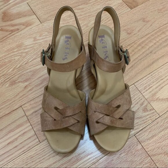 Korks agley latform log andal - Picture 2 of 3